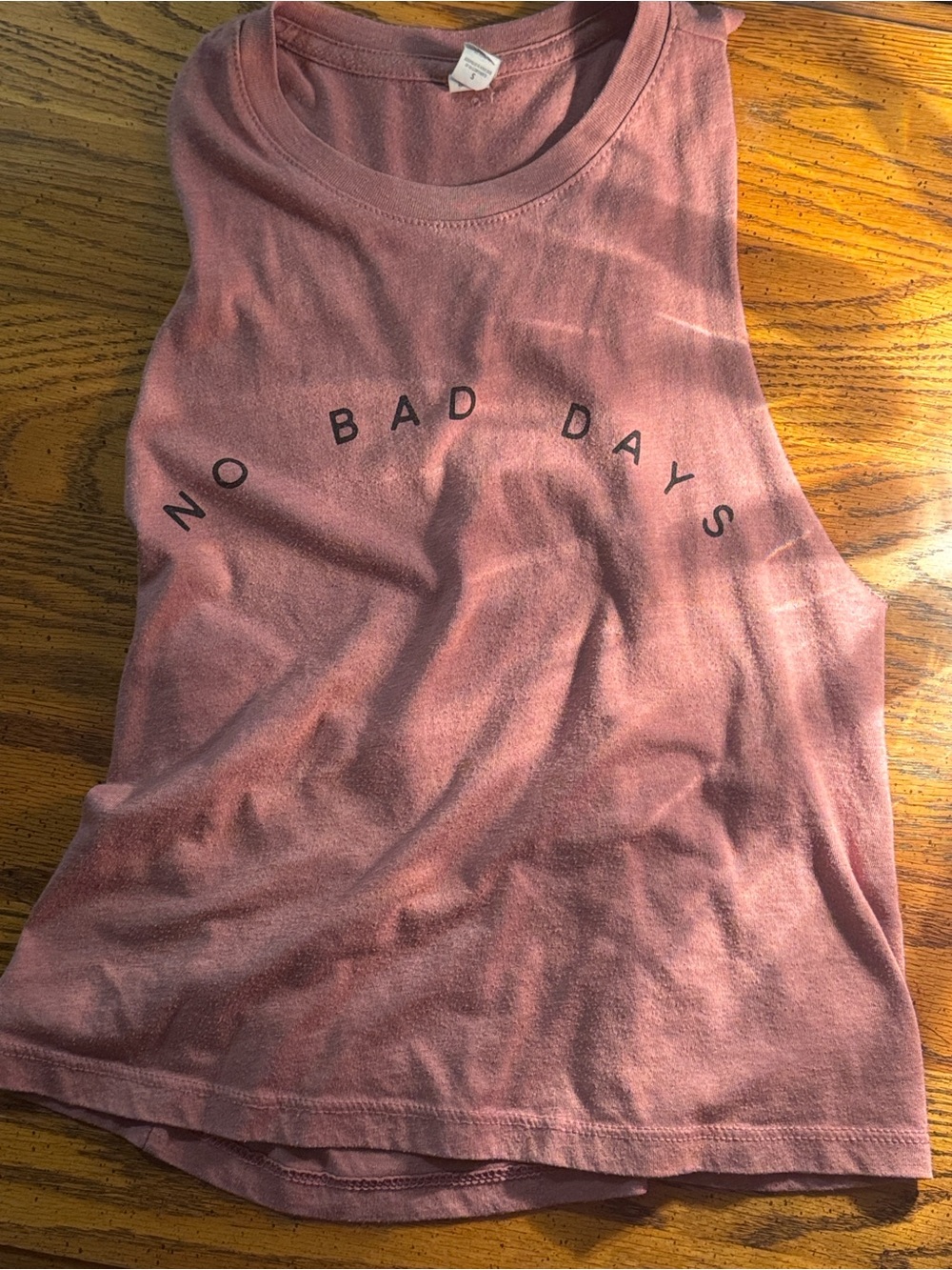 Bella Canvas Mauve Pink 'NO BAD DAYS' Muscle Tank